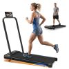 3 in 1 Under Desk Treadmill with Incline,Foldable Treadmills for Home, Walking Pad with Handle Bar for Walking and Jogging
