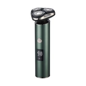 Men's Electric Shaver Triple Head Razor Travel Portable Washable Comfort Smooth (Option: Default)
