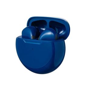 (blue)Air Pro 6 TWS Headphones Headset EarPhone Wireless Bluetooth Mini EarBuds HD (Option: Default)