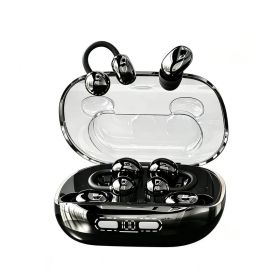 2-Pair Rechargeable Bluetooth Earbuds, Wireless Stereo Noise-Reducing Headphones For Phones, ASMR Fashion Charging Audio Electronics Accessories (Option: Black)