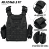 Adjustable Weighted Training Vest with Weight Pockets, Modular Workout Vest with Detachable Pouches and Breathable Padding for Fitness