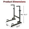 Power Tower Dip Station Adjustable Height Heavy Duty Multi-Function Fitness Training Equipment