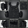 Adjustable Weighted Training Vest with Weight Pockets, Modular Workout Vest with Detachable Pouches and Breathable Padding for Fitness