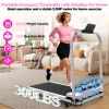Foldable Treadmill with Handle Bar & Incline