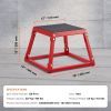 Plyometric Jump Box, 12 Inch Plyo Box, Steel Plyometric Platform and Jumping Agility Box, Anti-Slip Fitness Exercise Step Up Box for Home Gym Training