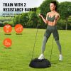 Half Exercise Ball Trainer, 26 inch Balance Ball Trainer, 1500lbs Capacity Stability Ball, Yoga Ball with Resistance Bands & Foot Pump